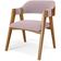 Kit 04 Cadeiras Para Sala de Jantar e Estar Living Estofada Suran L02 Suede Rosê - Lyam