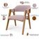 Kit 04 Cadeiras Para Sala de Jantar e Estar Living Estofada Suran L02 Suede Rosê - Lyam