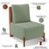 Poltrona Decorativa Sala Estar Living Pés Madeira Hungria L02 Couríssimo Camel Bouclê Oliva - Lyam
