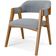 Kit 02 Cadeiras Para Sala de Jantar e Estar Living Estofada Suran L02 Bouclê Cinza - Lyam