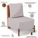 Kit 02 Poltronas Decorativas Sala de Estar Living Hungria L02 Couríssimo Camel Linho Bege - Lyam