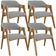 Kit 04 Cadeiras Para Sala de Jantar e Estar Living Estofada Suran L02 Suede Cinza - Lyam