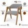 Kit 04 Cadeiras Para Sala de Jantar e Estar Living Estofada Suran L02 Suede Cinza - Lyam
