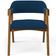Kit 04 Cadeiras Para Sala de Jantar e Estar Living Estofada Suran L02 Suede Azul Marinho - Lyam