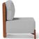 Poltrona Decorativa Sala Estar Living Pés Madeira Hungria L02 Couríssimo Camel Linho Cinza - Lyam
