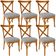 Kit 06 Cadeiras Para Sala de Jantar e Estar Living Estofada Ávila L02 Suede Cinza - Lyam