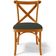 Cadeira Para Sala de Jantar e Estar Living Estofada Ávila L02 Linho Verde Musgo - Lyam