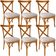 Kit 06 Cadeiras Para Sala de Jantar e Estar Living Estofada Ávila L02 Linho Cru - Lyam