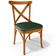 Cadeira Para Sala de Jantar e Estar Living Estofada Ávila L02 Couríssimo Verde Musgo - Lyam