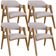 Kit 04 Cadeiras Para Sala de Jantar e Estar Living Estofada Suran L02 Linho Bege - Lyam