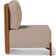 Poltrona Decorativa Sala de Estar Living Hungria L02 Couríssimo Camel Linho Bege Escuro - Lyam