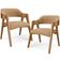 Kit 02 Cadeiras Para Sala de Jantar e Estar Living Estofada Suran L02 Bouclê Mostarda - Lyam