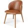 Cadeira de Jantar e Estar Living Estofada Mia L02 Couríssimo Camel - Lyam Decor