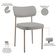 Kit 06 Cadeiras Estofadas Para Sala De Jantar Melina Base Arena L02 Linho Cinza - Lyam Decor