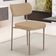 Cadeira Decorativa Sala De Jantar Melina Base Arena L02 Linho Bege Escuro - Lyam Decor