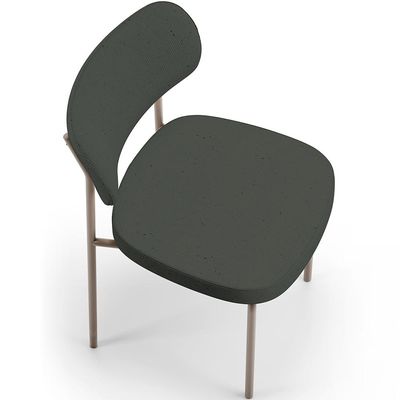 Cadeira Decorativa Sala De Jantar Melina Base Arena L02 Linho Verde Musgo - Lyam Decor