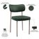 Kit 08 Cadeiras Estofadas Para Sala De Jantar Melina Base Arena L02 Couríssimo Verde Musgo - Lyam Decor