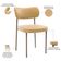 Kit 04 Cadeiras Decorativa Estofada Para Sala de Jantar Melina Base Arena L02 Couríssimo Fendi - Lyam Decor