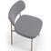 Cadeira Decorativa Sala De Jantar Melina Base Arena L02 Suede Cinza - Lyam Decor