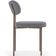Cadeira Decorativa Sala De Jantar Melina Base Arena L02 Suede Cinza - Lyam Decor