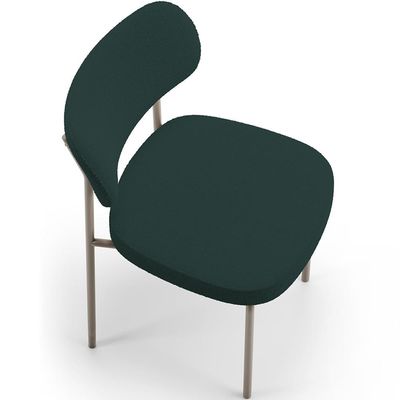 Cadeira Decorativa Sala De Jantar Melina Base Arena L02 Bouclê Verde - Lyam Decor