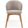 Kit 06 Cadeiras de Jantar e Estar Living Estofada Mia L02 Bouclê Bege - Lyam Decor