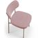 Kit 04 Cadeiras Decorativa Estofada Para Sala de Jantar Melina Base Arena L02 Suede Rosê - Lyam Decor