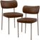 Kit 02 Cadeiras Para Sala De Jantar Melina Base Arena L02 Couríssimo Marrom - Lyam Decor