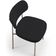 Cadeira Decorativa Sala De Jantar Melina Base Arena L02 Suede Preto - Lyam Decor