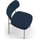 Kit 06 Cadeiras Estofadas Para Sala De Jantar Melina Base Arena L02 Suede Azul Marinho - Lyam Decor