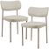 Kit 02 Cadeiras Para Sala De Jantar Melina Base Arena L02 Linho Champagne - Lyam Decor