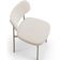 Cadeira Decorativa Sala De Jantar Melina Base Arena L02 Bouclê Cru - Lyam Decor