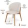 Kit 06 Cadeiras de Jantar e Estar Living Estofada Mia L02 Linho Cru - Lyam Decor
