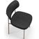 Cadeira Decorativa Sala De Jantar Melina Base Arena L02 Couríssimo Preto - Lyam Decor
