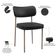 Cadeira Decorativa Sala De Jantar Melina Base Arena L02 Couríssimo Preto - Lyam Decor