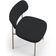 Cadeira Decorativa Sala De Jantar Melina Base Arena L02 Bouclê Preto - Lyam Decor