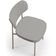 Cadeira Decorativa Sala De Jantar Melina Base Arena L02 Linho Cinza - Lyam Decor