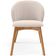 Cadeira de Jantar e Estar Living Estofada Mia L02 Suede Bege - Lyam Decor