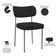Kit 08 Cadeiras Estofadas Para Sala De Jantar Melina Base Arena L02 Bouclê Preto - Lyam Decor