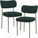 Kit 02 Cadeiras Para Sala De Jantar Melina Base Arena L02 Bouclê Verde - Lyam Decor