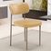 Cadeira Decorativa Sala De Jantar Melina Base Arena L02 Couríssimo Fendi - Lyam Decor