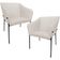 Kit 2 Cadeiras Para Sala de Jantar Estar Living Olívia L02 Linho Cru - Lyam Decor