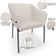 Kit 2 Cadeiras Para Sala de Jantar Estar Living Olívia L02 Linho Cru - Lyam Decor
