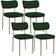 Kit 04 Cadeiras Decorativa Estofada Para Sala de Jantar Melina Base Arena L02 Suede Verde Musgo - Lyam Decor