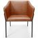 Kit 6 Cadeiras Para Sala de Jantar Estar Living Olívia L02 Couríssimo Camel Preto - Lyam Decor