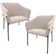 Kit 2 Cadeiras Para Sala de Jantar Estar Living Olívia L02 Suede Bege - Lyam Decor