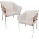 Kit 2 Cadeiras Para Sala de Jantar Estar Living Olívia L02 Linho Cru Couríssimo Camel - Lyam Decor