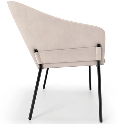 Kit 2 Cadeiras Para Sala de Jantar Estar Living Olívia L02 Suede Bege - Lyam Decor