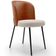 Cadeira Para Sala de Jantar Cozinha Estofada Gavi L02 Couríssimo Camel Bouclê Creme - Lyam Decor