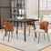 Cadeira Para Sala de Jantar Cozinha Estofada Gavi L02 Couríssimo Camel Bouclê Creme - Lyam Decor